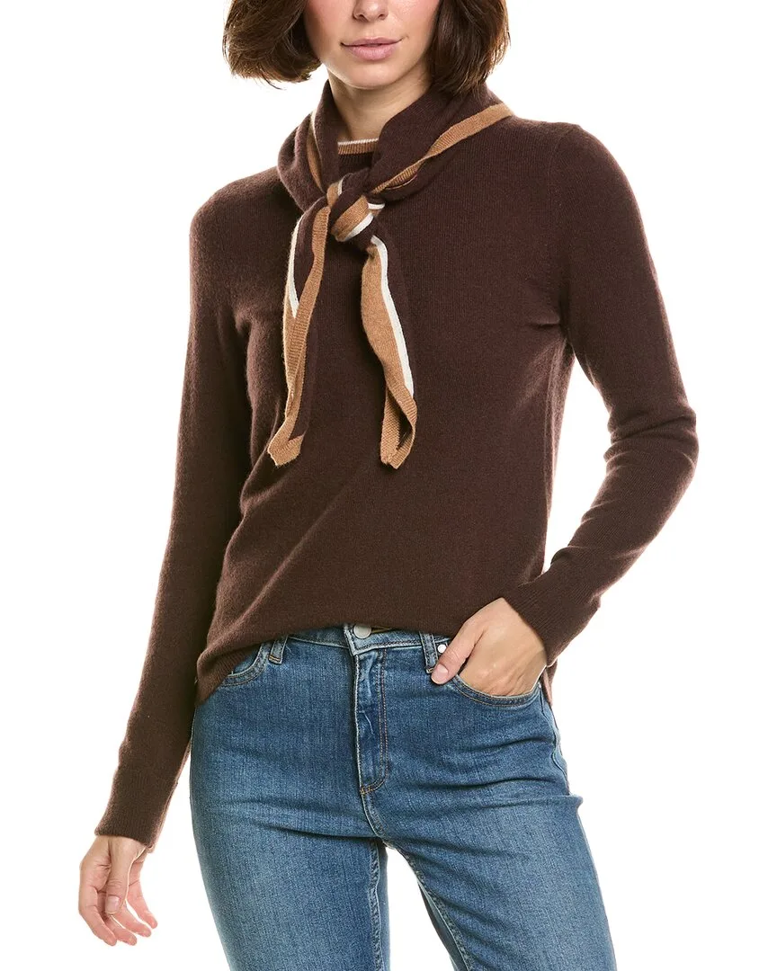 100% Cashmere Scarf Sweater by Incashmere