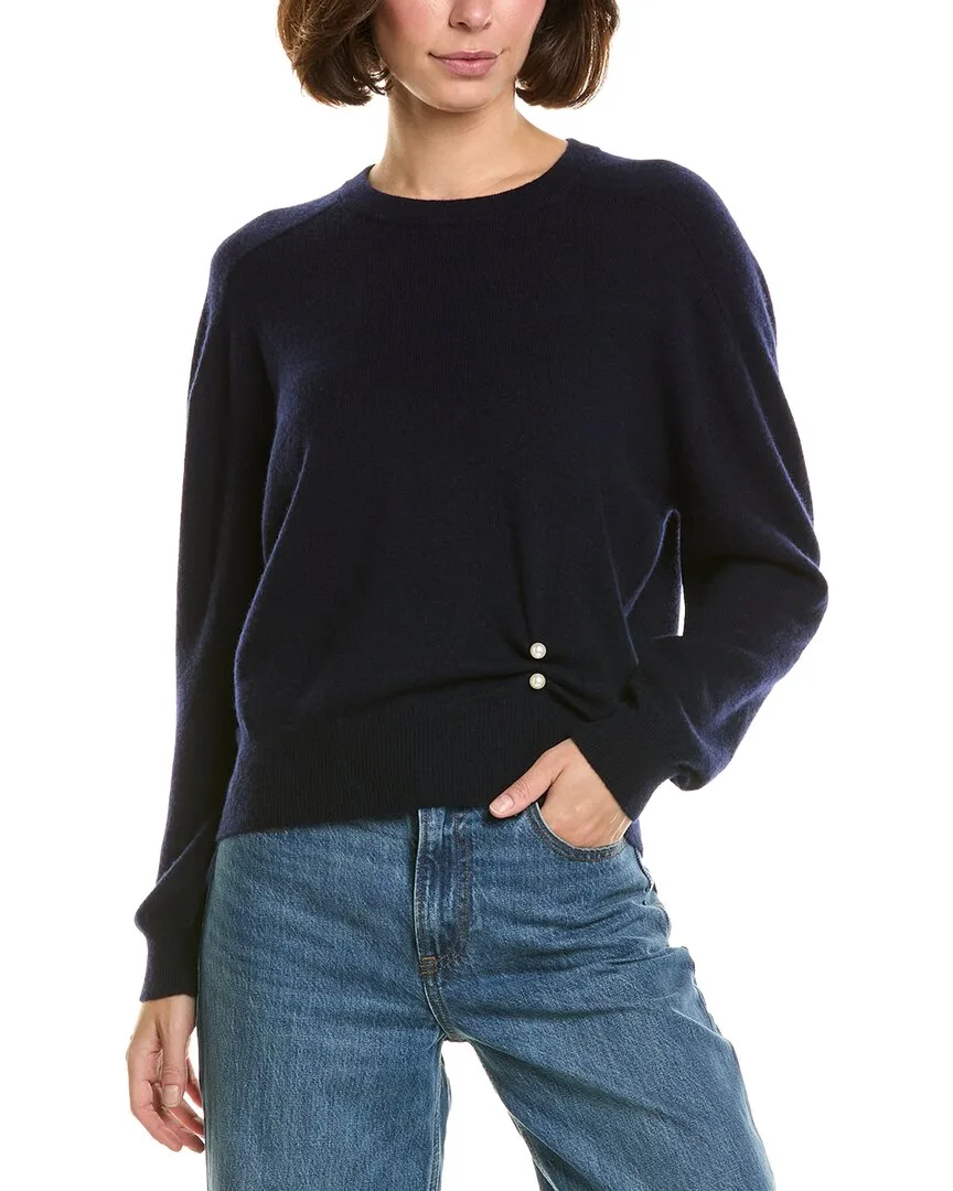 Crewneck Oversized 100% Cashmere Pullover by Incashmere