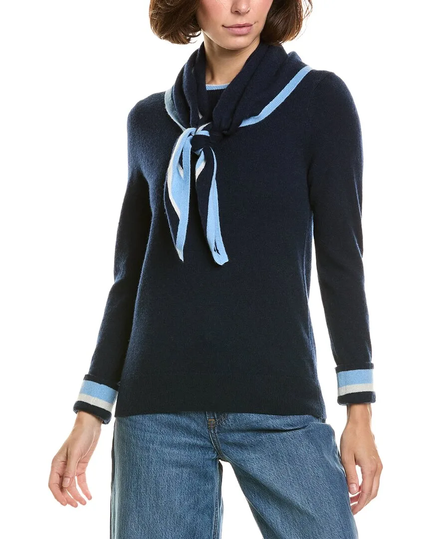 100% Cashmere Scarf Sweater by Incashmere