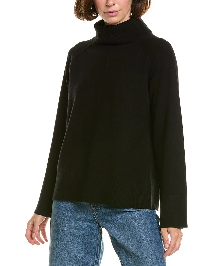 Wide Sleeve Cowl Neck Wool & Cashmere-Blend Sweater by Incashmere