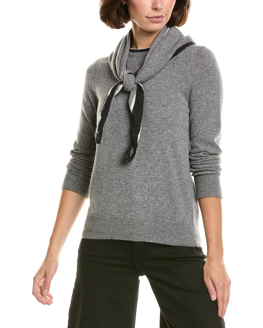 100% Cashmere Scarf Sweater by Incashmere