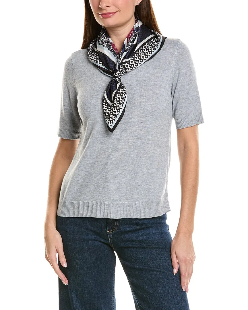 Scarf Sweater T-Shirt by Jones New York
