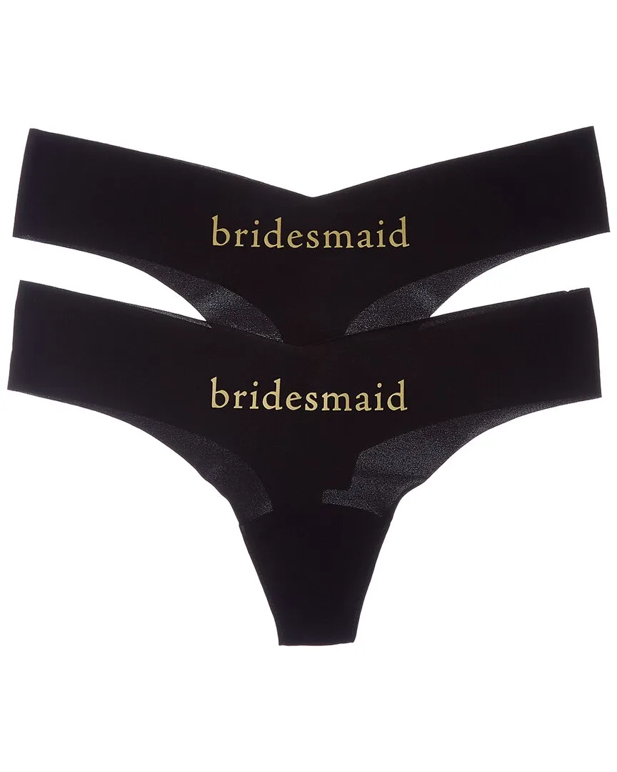 2Pk Applique Thong by Commando