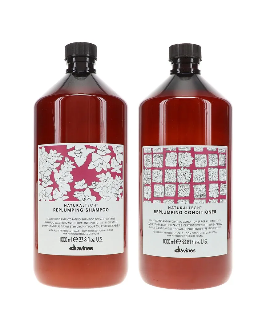 67.6Oz Naturaltech Replumping Shampoo & Conditioner Combo Pack by Davines