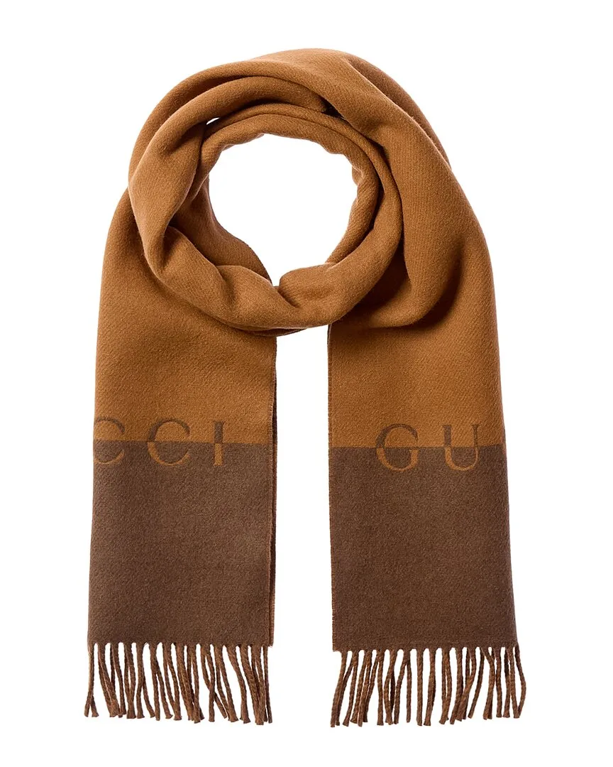 Wool & Cashmere-Blend Scarf by Gucci