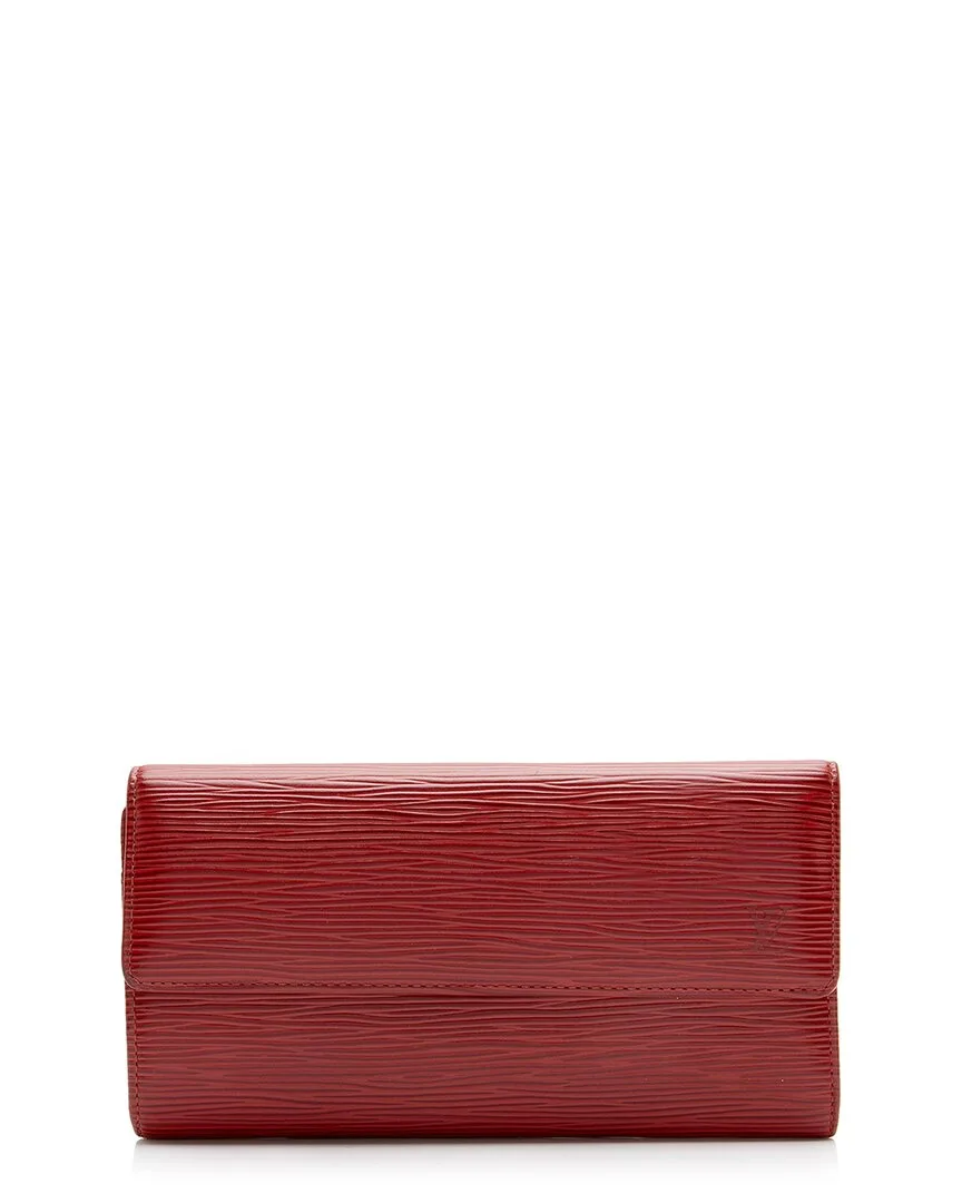 Red Epi Leather Sarah Wallet (authentic Pre-Loved) by Louis Vuitton