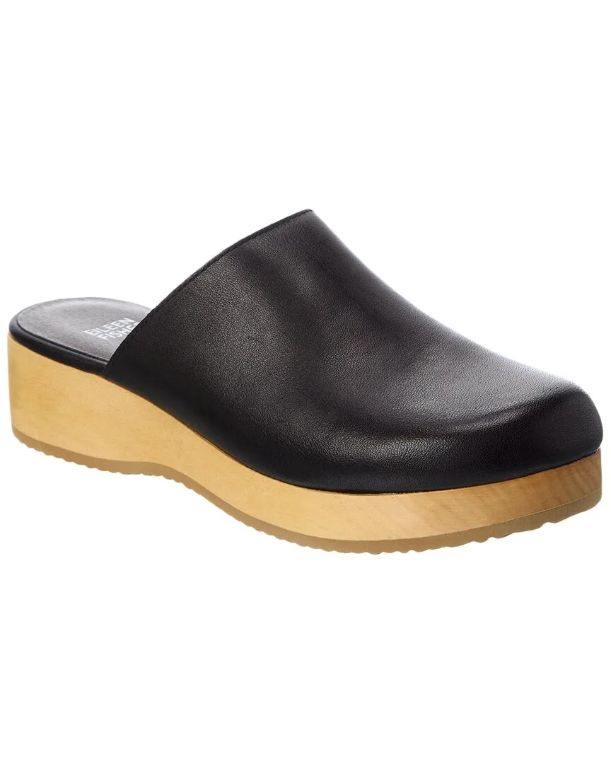 Leather Clog by Eileen Fisher