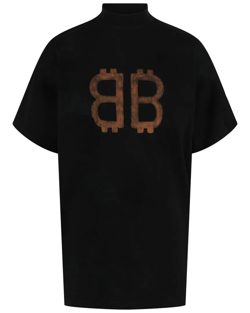 Crypto Bleach Vintage Oversized T-Shirt by Balenciaga