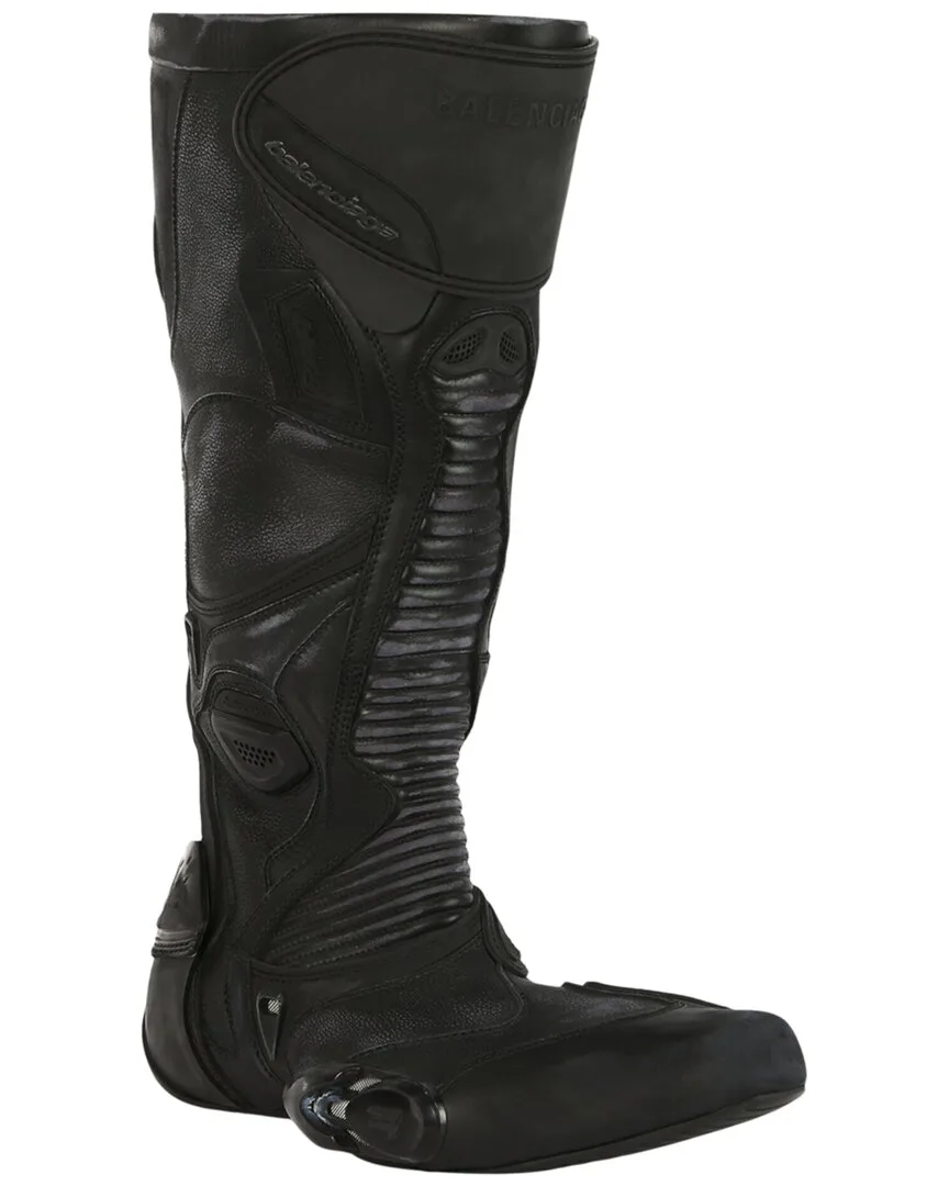 Distressed Biker Boot by Balenciaga