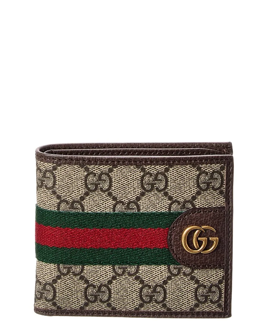 Ophidia Gg Supreme Canvas & Leather Bifold Wallet by Gucci