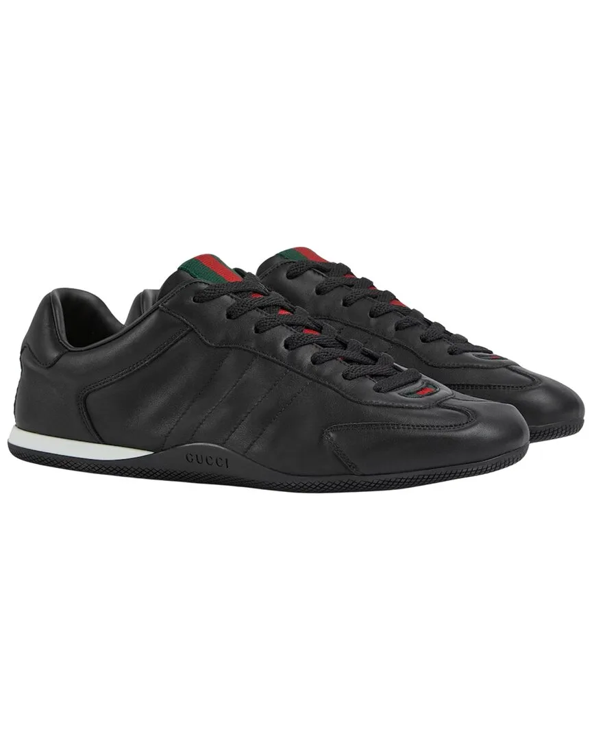 Leather Sneaker by Gucci