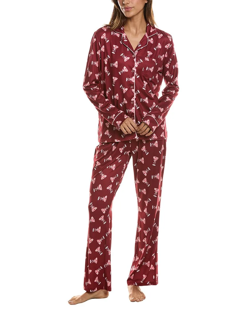 2Pc Cosmo Bow Martini Pant Set by Haute Dreamz