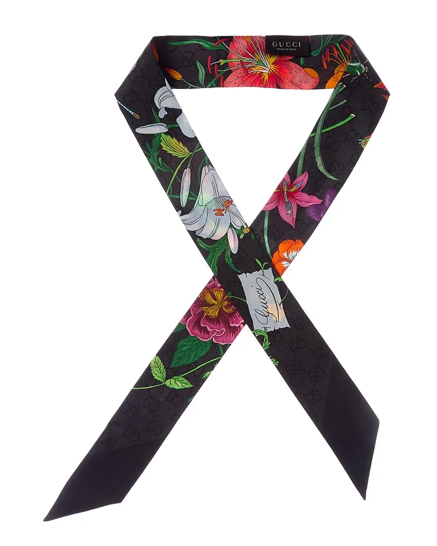Gg Silk Scarf by Gucci