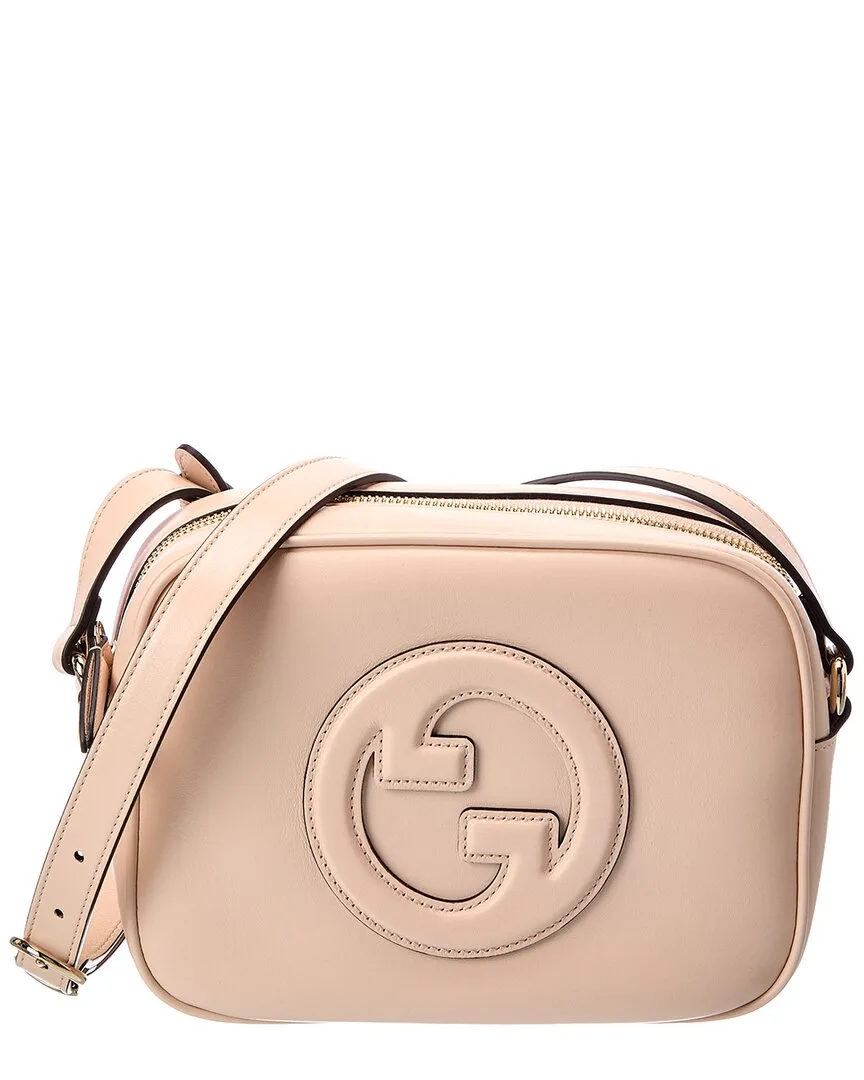 Blondie Mini Leather Camera Bag by Gucci