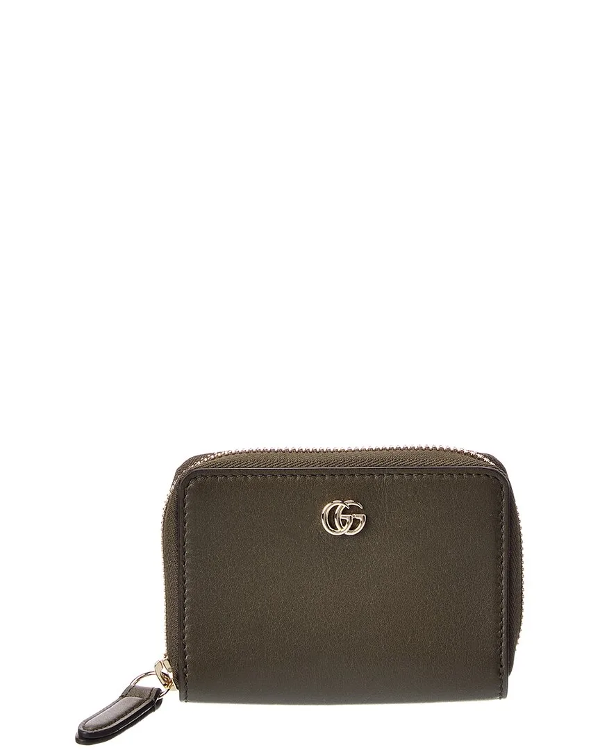 Gg Leather Coin Purse by Gucci