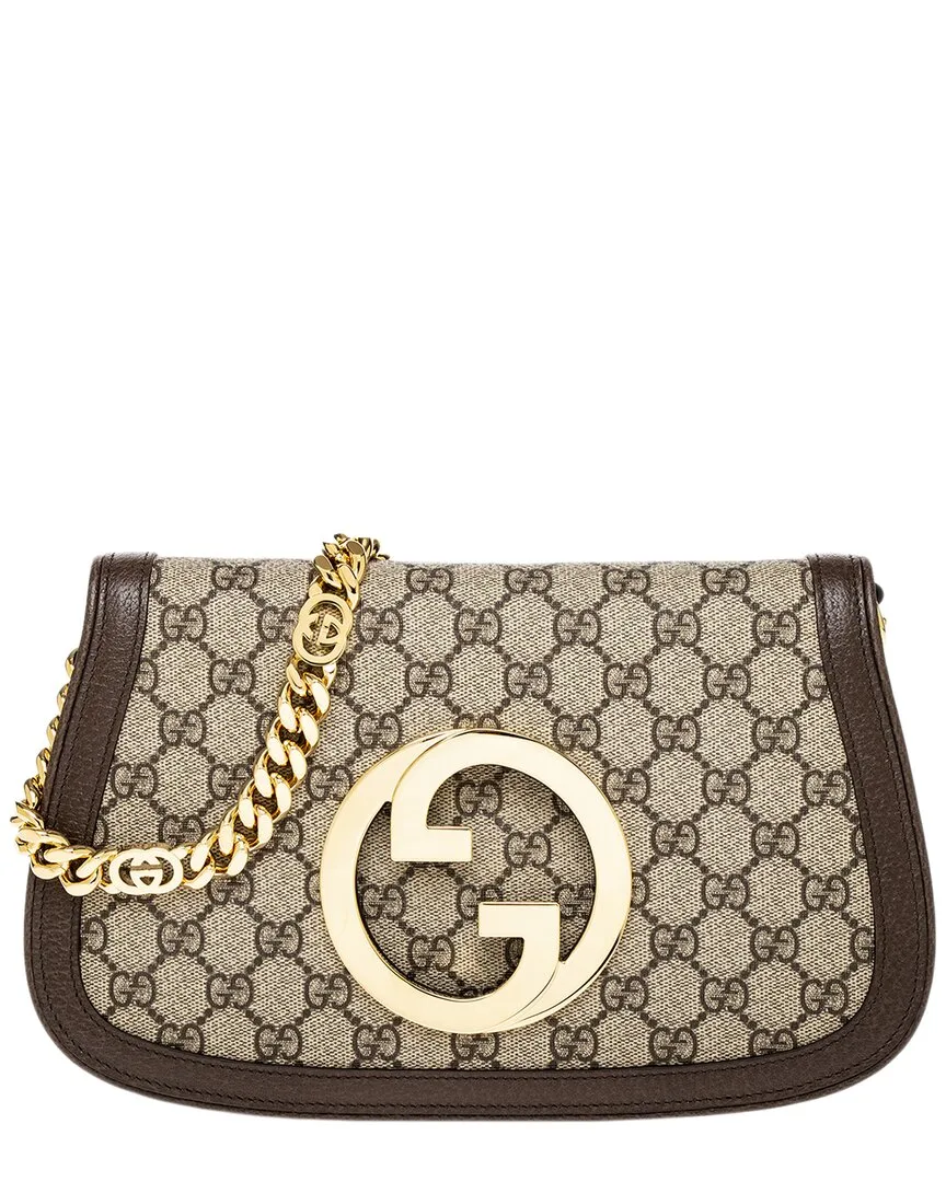 Blondie Canvas & Leather Shoulder Bag by Gucci