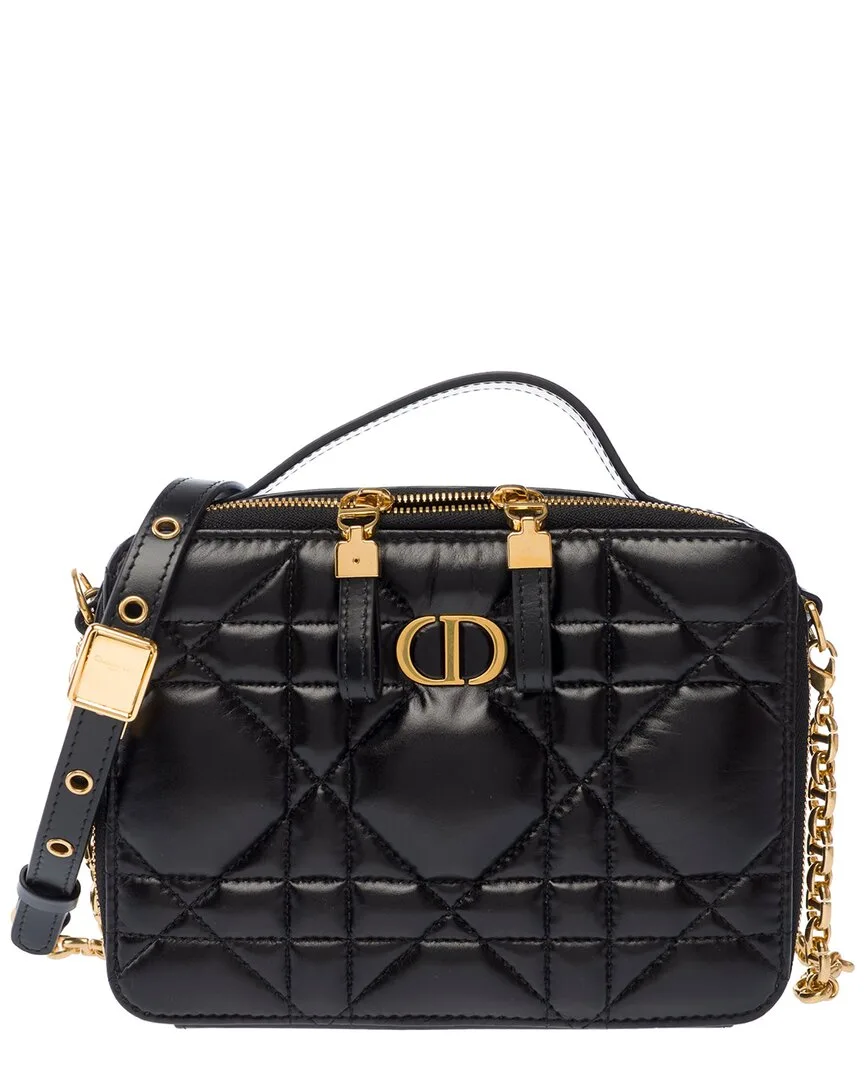 Calfskin Leather Caro Shoulder Bag (authentic Pre-Loved) by Dior