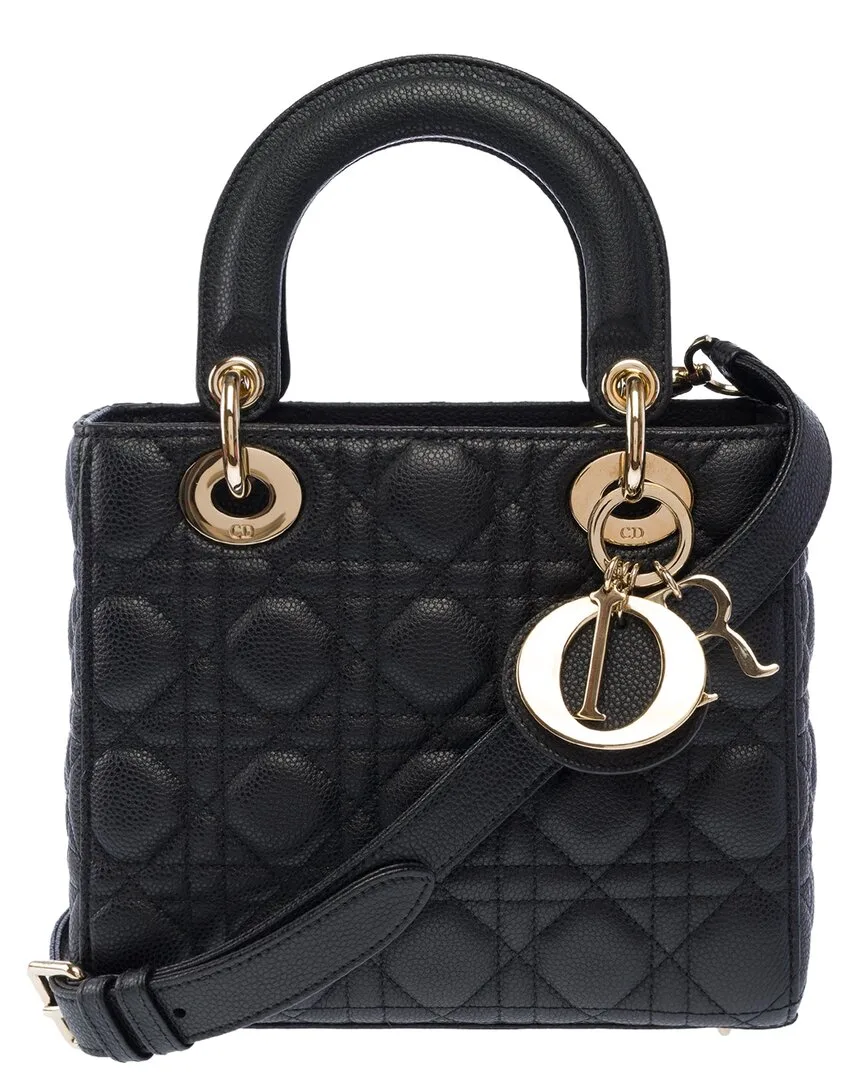 Leather Lady Handbag (authentic Pre-Loved) by Dior