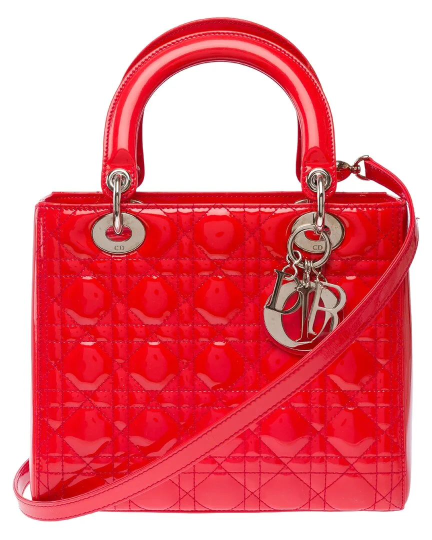 Patent Leather Lady Handbag (authentic Pre-Loved) by Dior