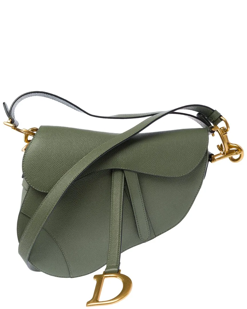 Calfskin Leather Saddle Shoulder Bag (authentic Pre-Loved) by Dior