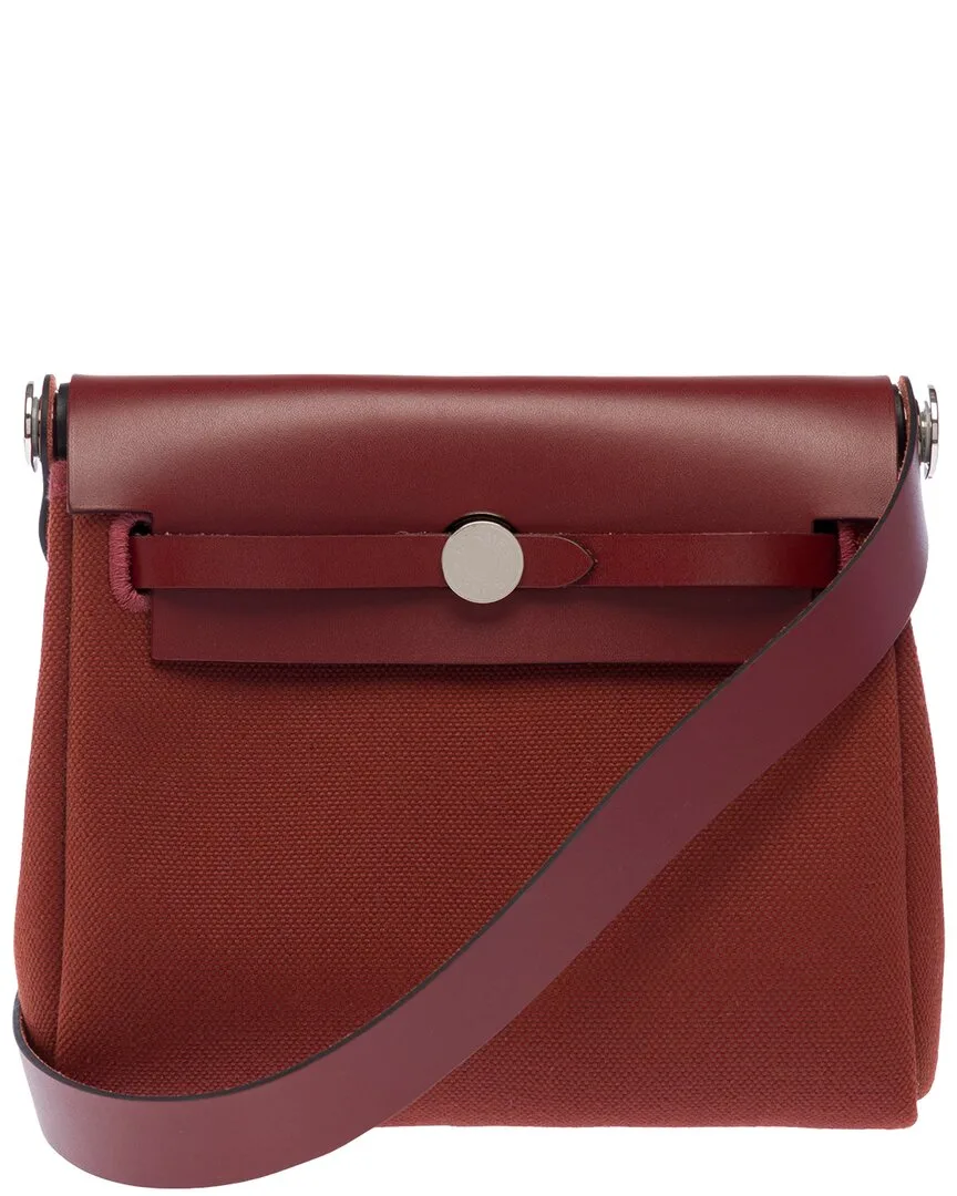 Calfskin Leather Herbag Shoulder Bag (authentic Pre-Loved) by Herms