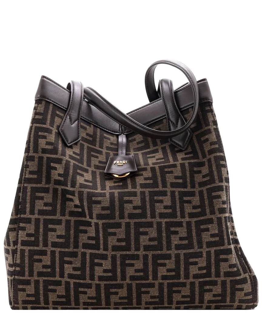 Zucca Canvas Origami Tote Large (authentic Pre-Loved) by FENDI