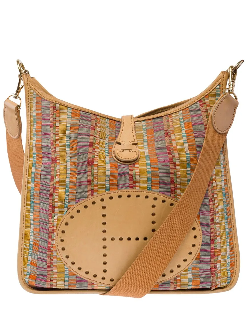 Canvas Evelyne Crossbody (authentic Pre-Loved) by Herms