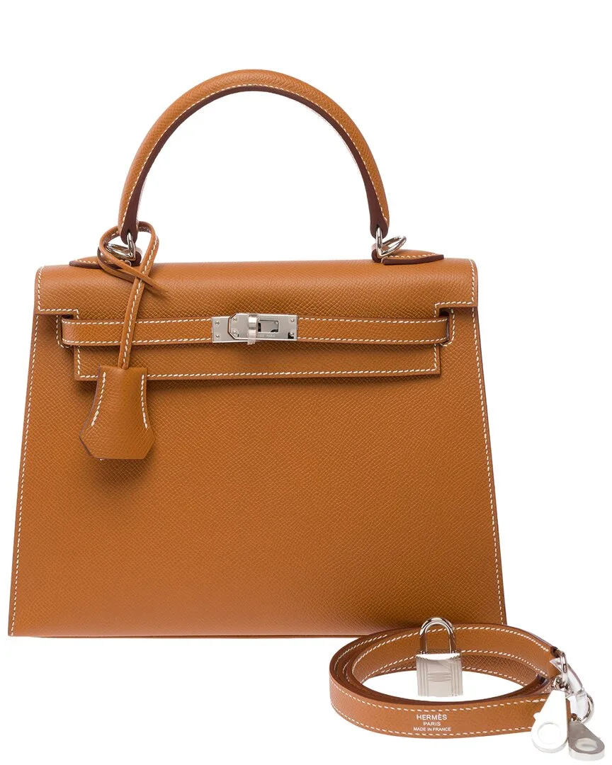 Gold Epsom Leather Kelly 25 (authentic Pre-Loved) by Herms