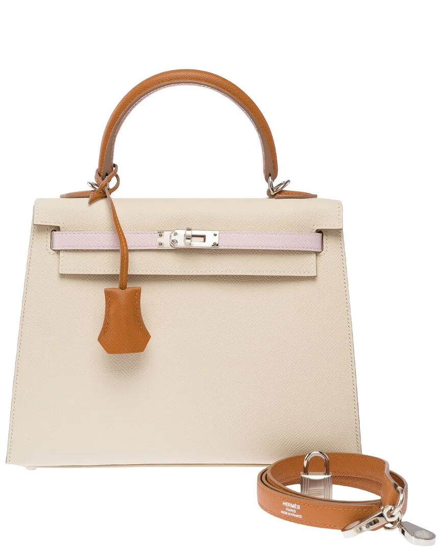 White Epsom Leather Kelly 25 (authentic Pre-Loved) by Herms
