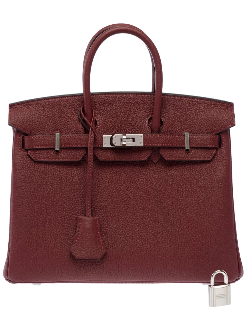 Red Togo Leather Birkin 25 (authentic Pre-Loved) by Herms