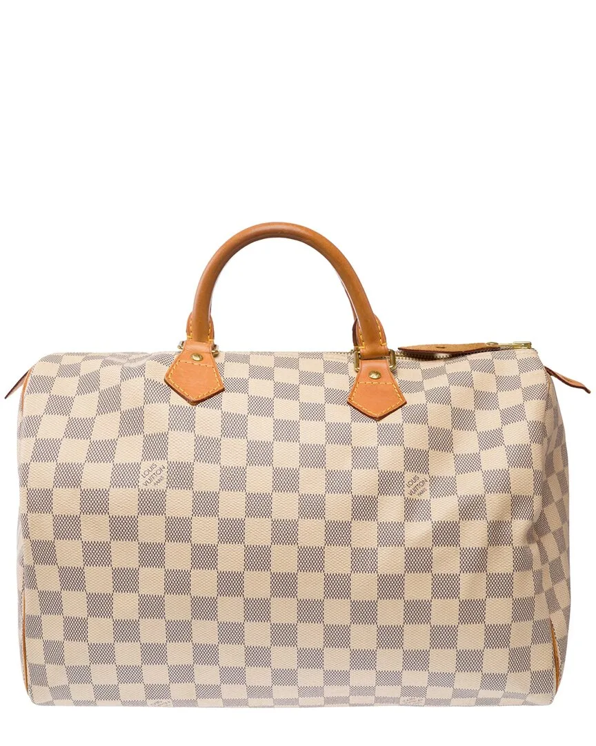White Canvas Speedy (authentic Pre-Loved) by Louis Vuitton