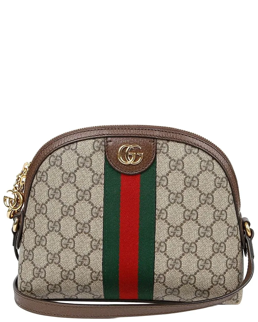Brown Canvas Ophidia Dome Shoulder Crossbody (authentic Pre-Loved) by Gucci