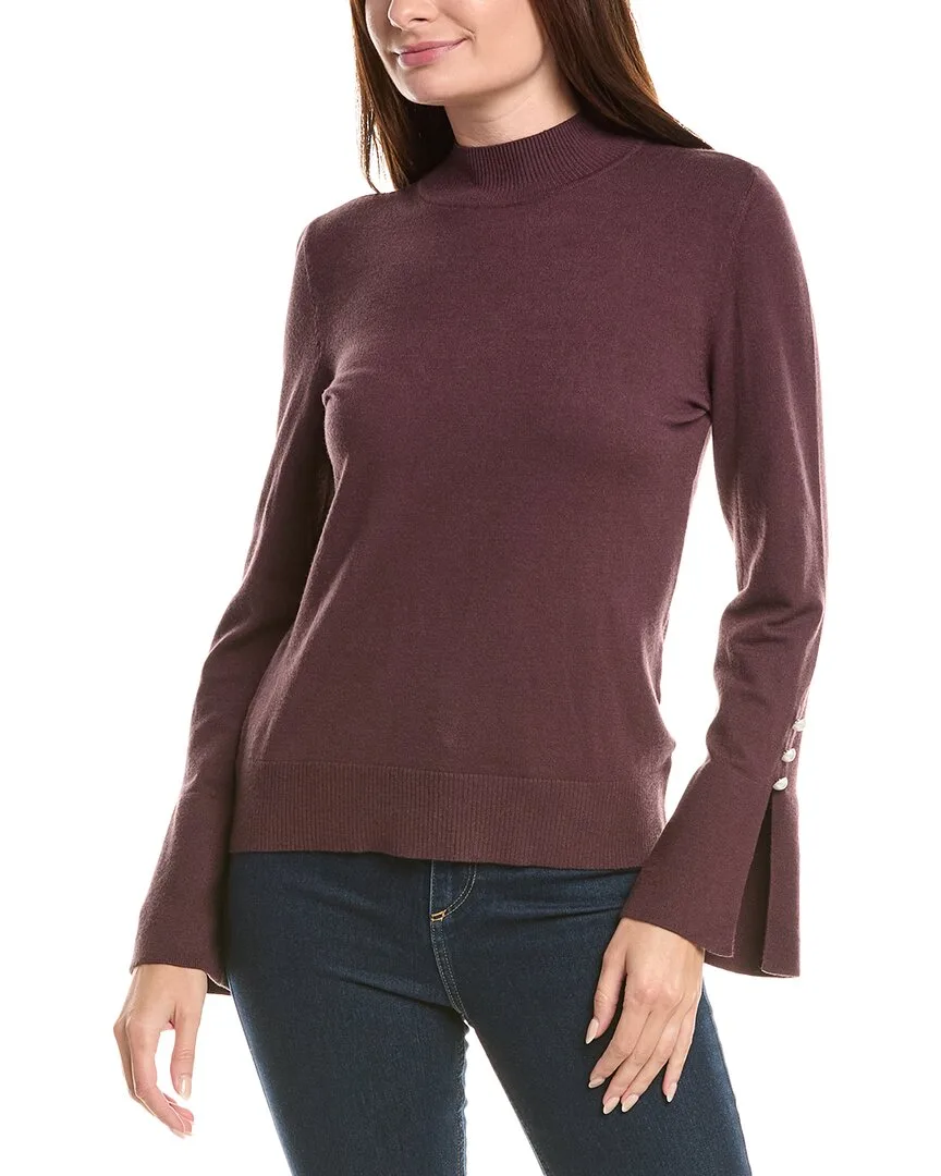 Pearl Split Cuff Sweater by CeCe