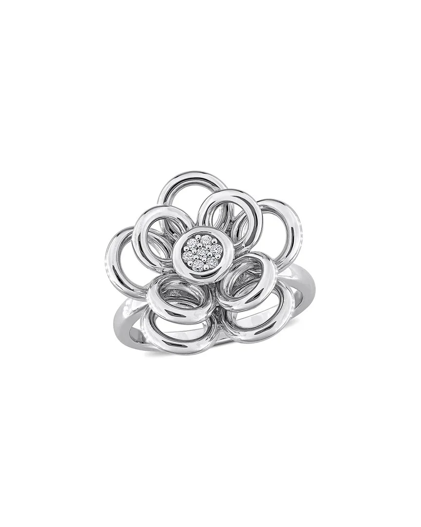 Silver 0.06 ct. tw. Diamond Ring by Rina Limor