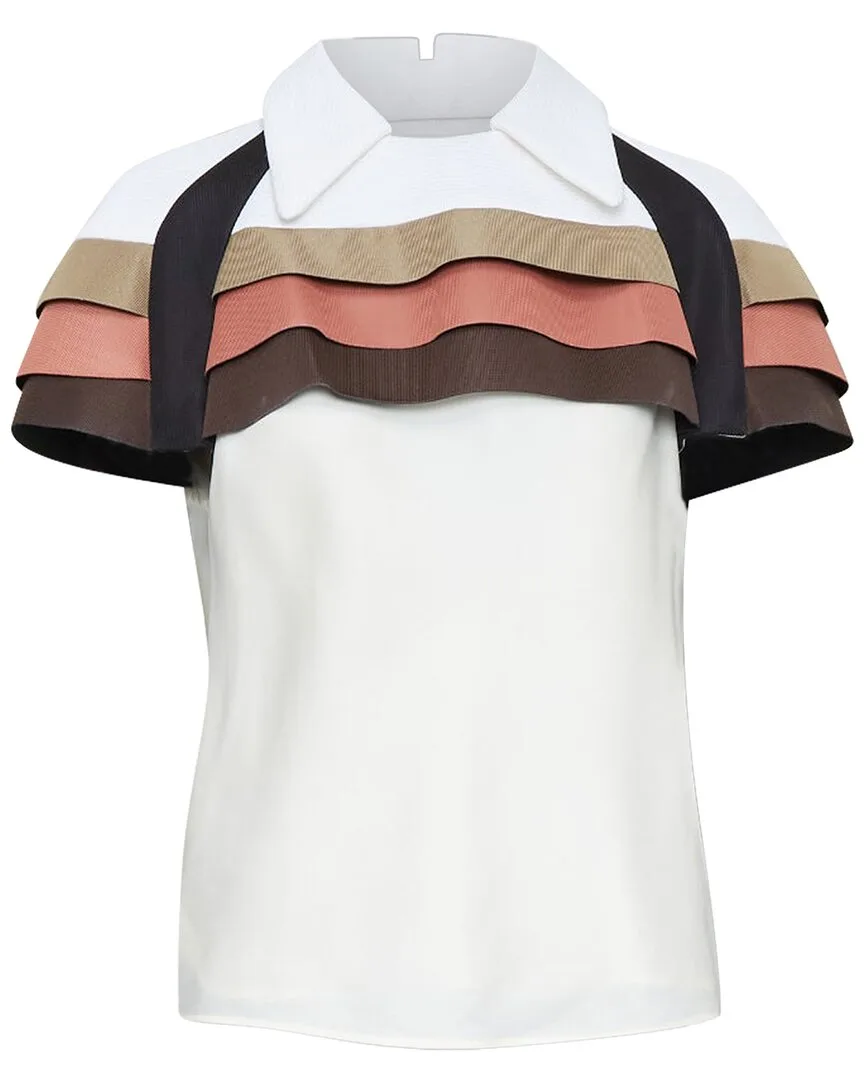 2017 Scuba Cape Ruffle Top (authentic Pre-Loved) by Louis Vuitton