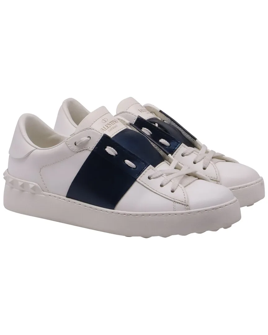 Calfskin Leather Open Sneaker (authentic Pre-Loved) by Valentino
