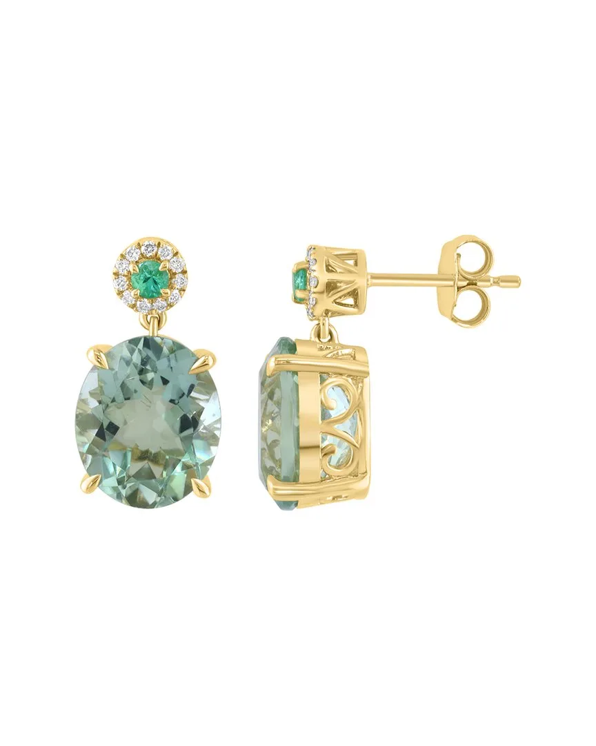 14K 9.11 ct. tw. Diamond & Gemstone Earrings by Effy Fine Jewelry