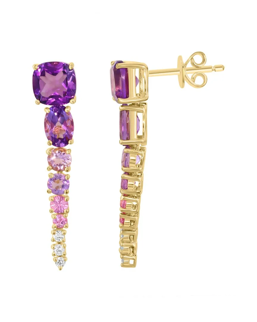 14K 3.47 ct. tw. Diamond & Gemstone Earrings by Effy Fine Jewelry