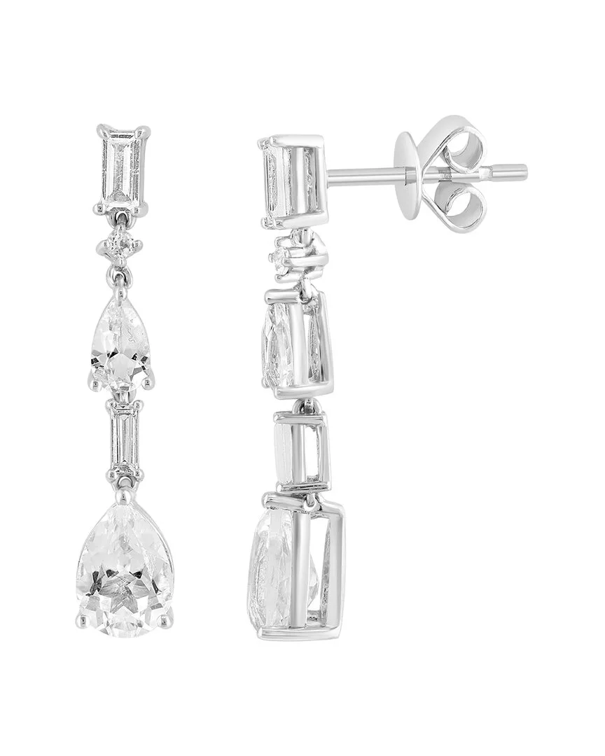 14K 2.50 ct. tw. White Topaz Earrings by Effy Fine Jewelry