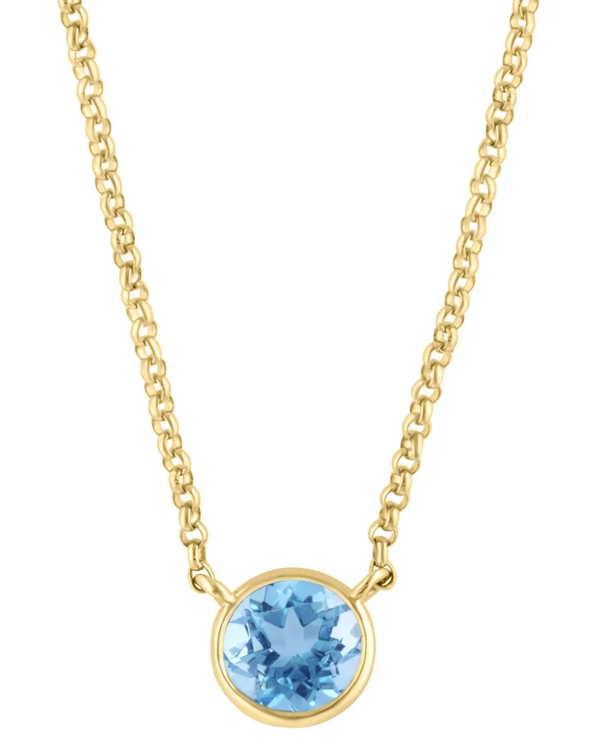 14K 0.62 ct. tw. Blue Topaz Necklace by Effy Fine Jewelry