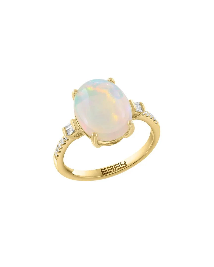 14K 2.50 ct. tw. Diamond & Opal Ring by Effy Fine Jewelry