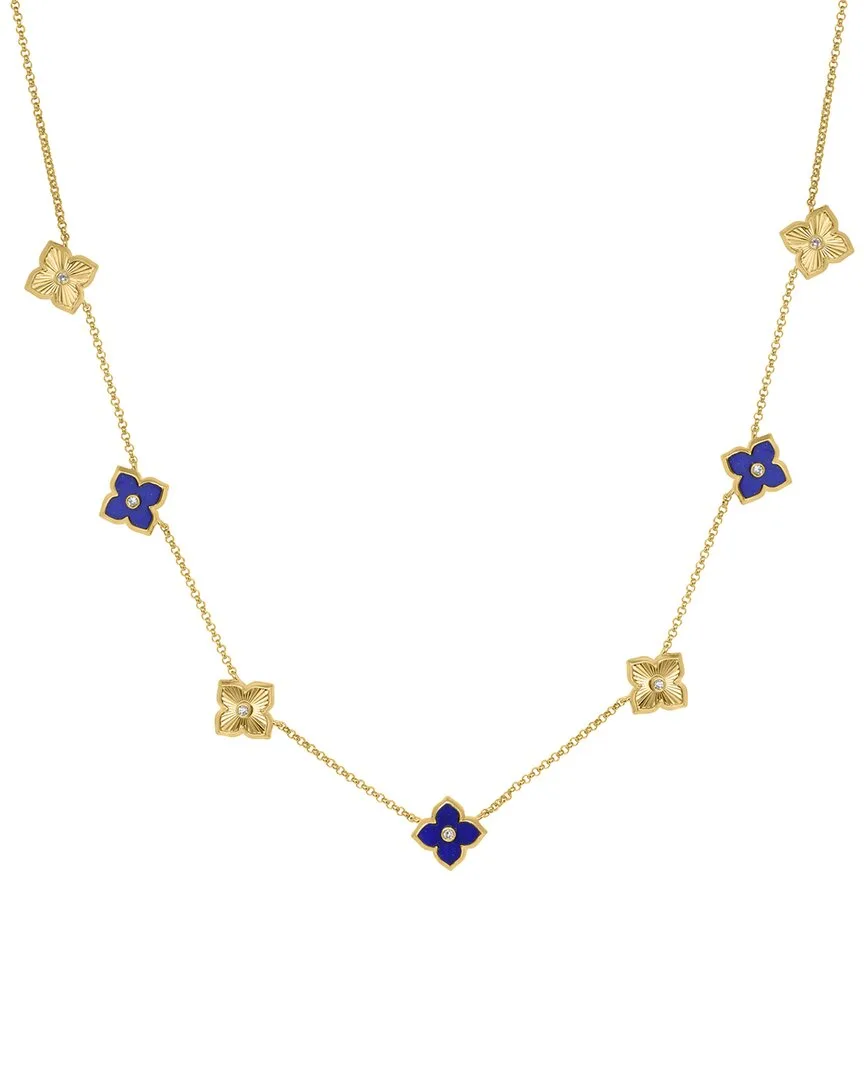 14K 1.87 ct. tw. Diamond & Lapis Lazuli Necklace by Effy Fine Jewelry