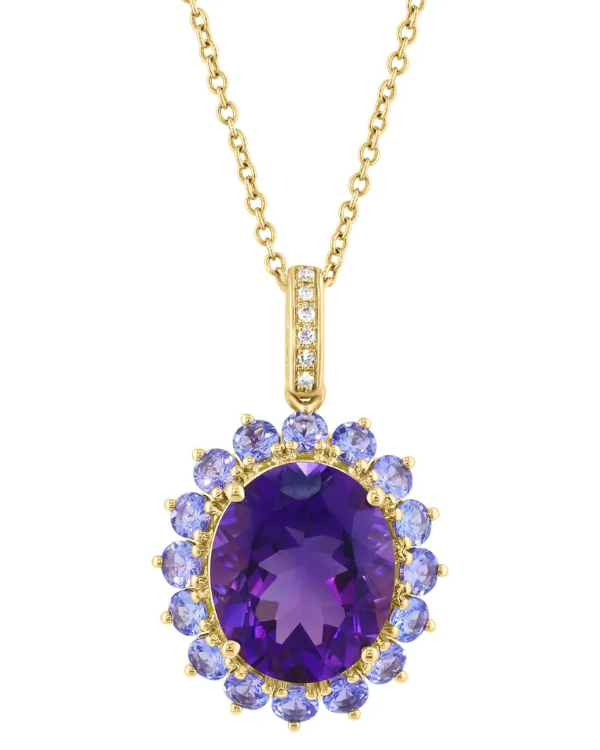 14K 5.02 ct. tw. Diamond & Gemstone Necklace by Effy Fine Jewelry