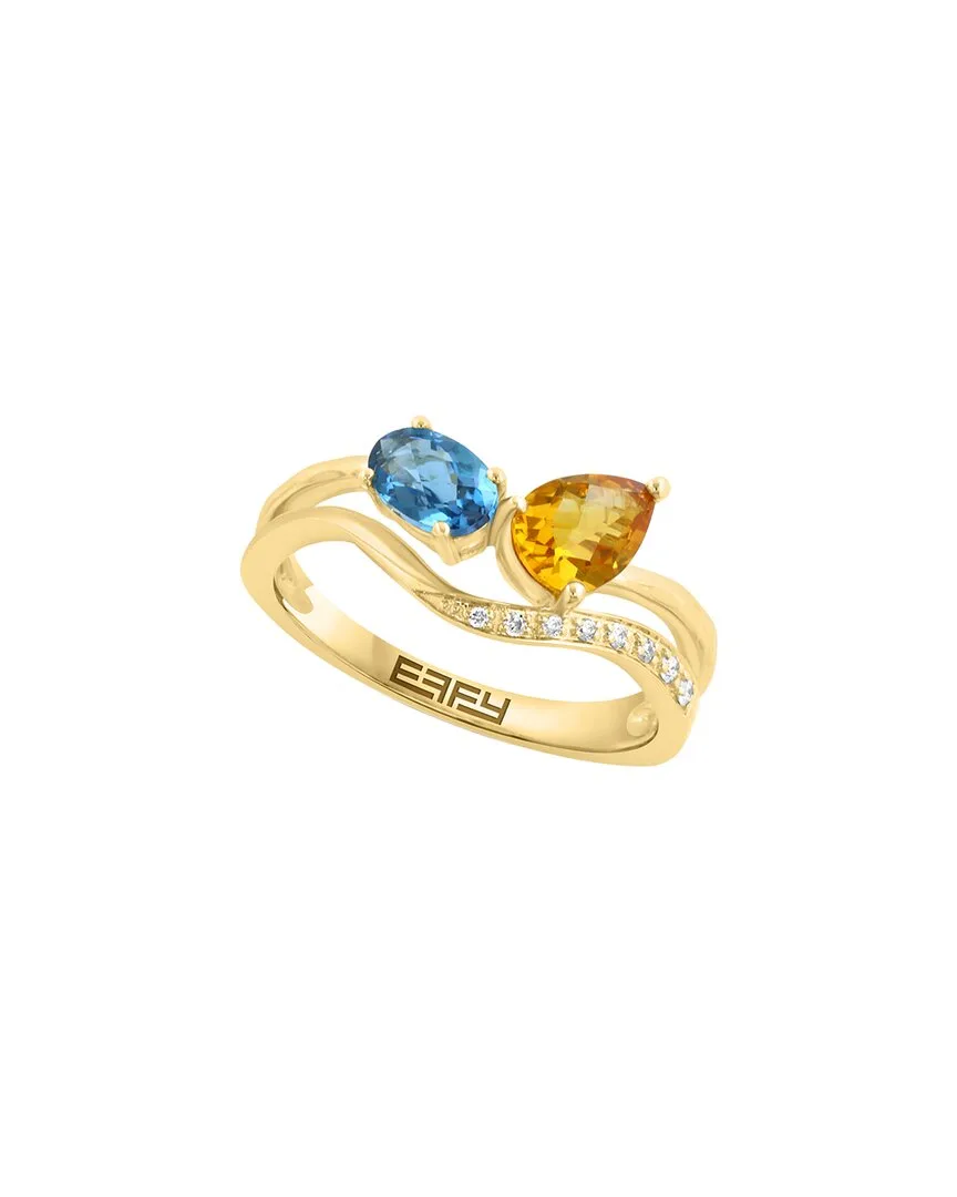14K 1.16 ct. tw. Diamond & Gemstone Ring by Effy Fine Jewelry