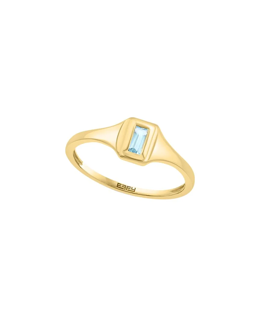 14K 0.14 ct. tw. Blue Topaz Ring by Effy Fine Jewelry