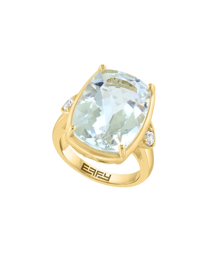 Gold Over Silver 15.39 ct. tw. White Topaz Ring by Effy Fine Jewelry