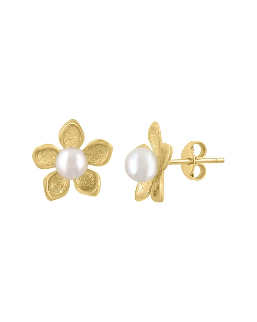 Gold Over Silver 5Mm Pearl Earrings by Effy Fine Jewelry