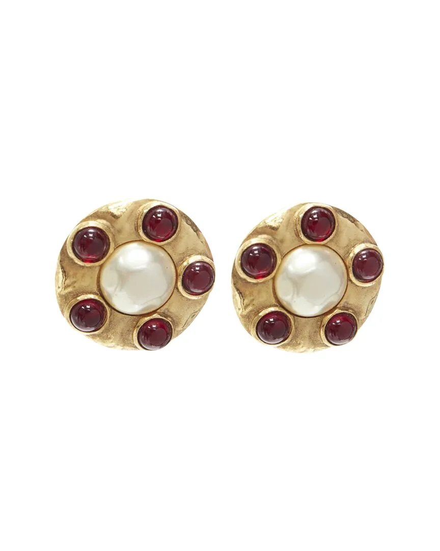 Gripoix Pearl Clip-On Earrings (authentic Pre-Loved) by CHANEL