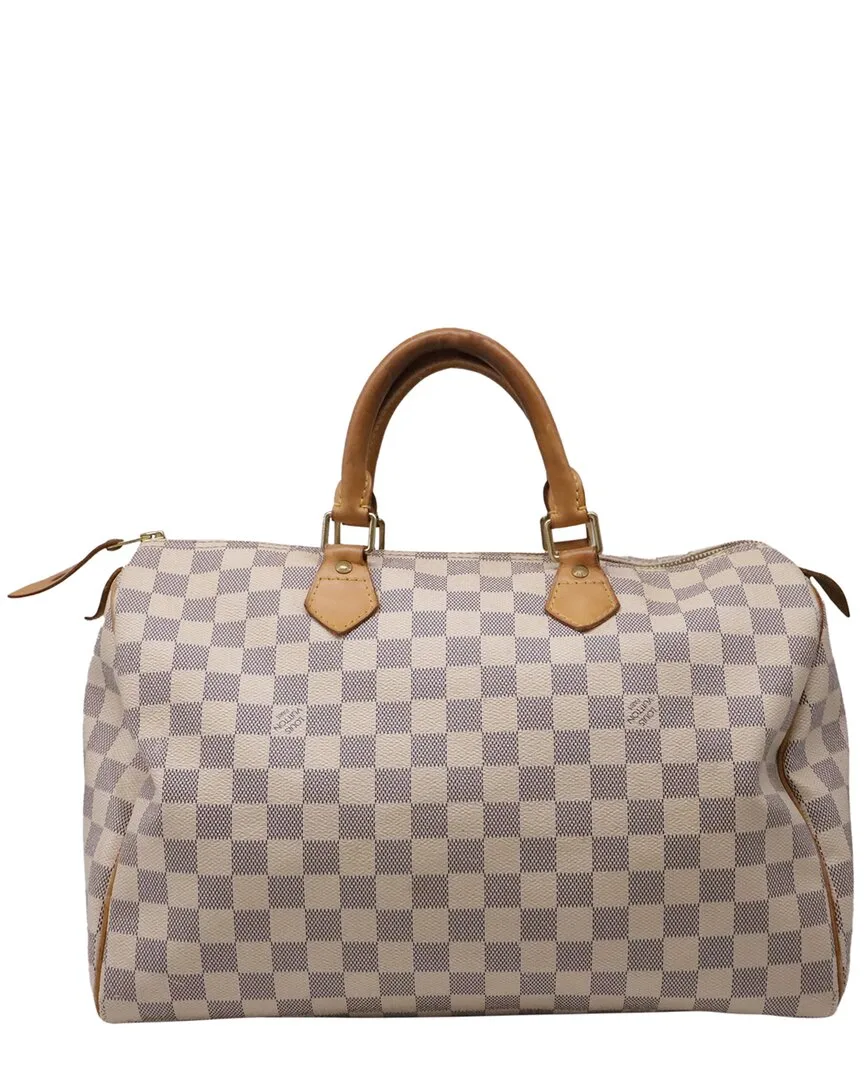 White Damier Azur Speedy (authentic Pre-Loved) by Louis Vuitton