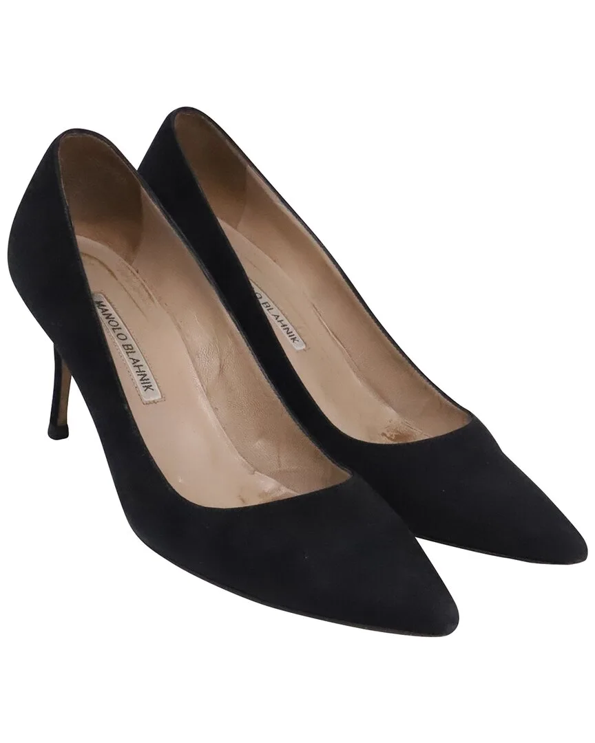 Suede Pointed Toe Pump (authentic Pre-Loved) by Manolo Blahnik